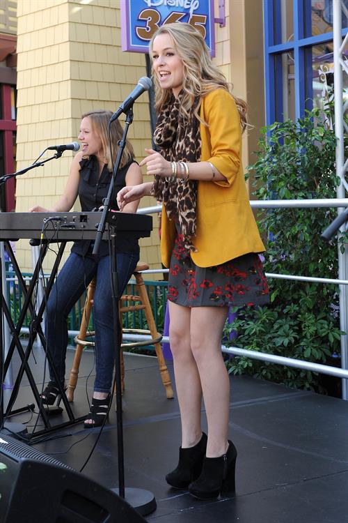Bridgit Mendler performing at Studio Disney 365 10/23/12 