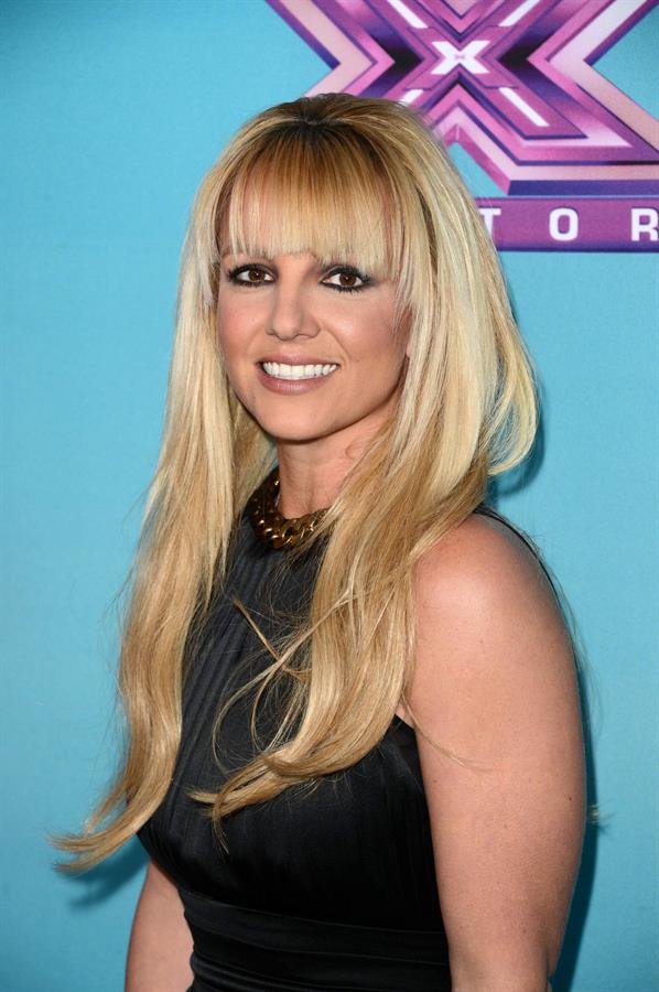 Britney Spears attends 'The Factor' Season Finale Press Conference at CBS Studios in L.A. - Dec. 17,2012 