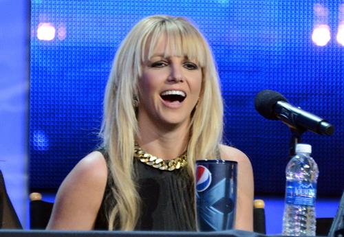 Britney Spears attends 'The Factor' Season Finale Press Conference at CBS Studios in L.A. - Dec. 17,2012 