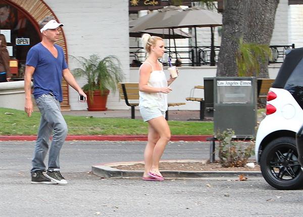 Britney Spears visits a Halloween store in Calabasas 10/7/12 