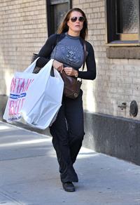 Brooke Shields shopping at The Container Store in NYC October 3, 2012 