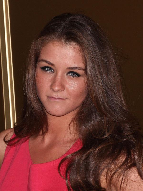 Brooke Vincent outside the Aura Nightclub in London on July 10, 2012