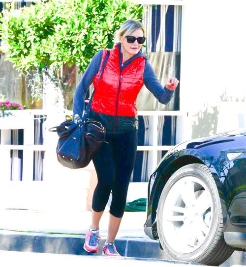 Cameron Diaz leaving the gym in Los Angeles 1/5/13 