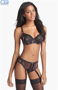 Ebonee Davis in lingerie
