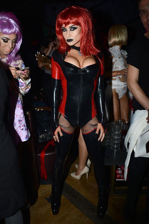 Carmen Electra attends Adam Lamberts Halloween Party at Bootsy Bellows LA on October 31, 2013