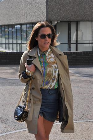 Caroline Flack London Studios on March 21, 2012