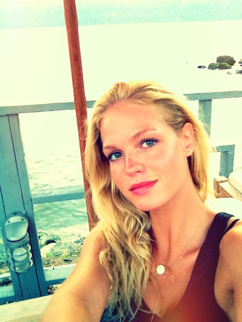 Erin Heatherton taking a selfie