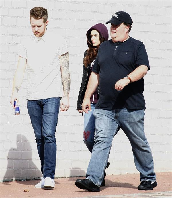 Cher Lloyd arriving at Astor theater in Australia 11/1/12