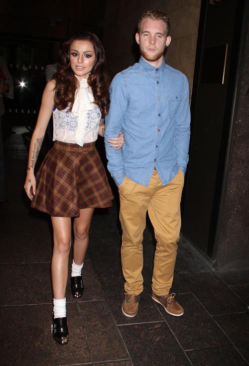 Cher Lloyd leaves Sirius Radio studios in NYC October 4, 2012 