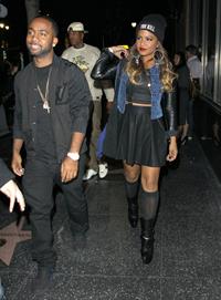 Christina Milian Heads to Katsuya Restaurant for dinner with boyfriend Jas Prince in Hollywood (November 14, 2012) 