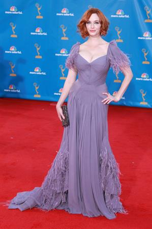 Christina Hendricks at the 62nd Annual Primetime Emmy Awards on August 29, 2010 