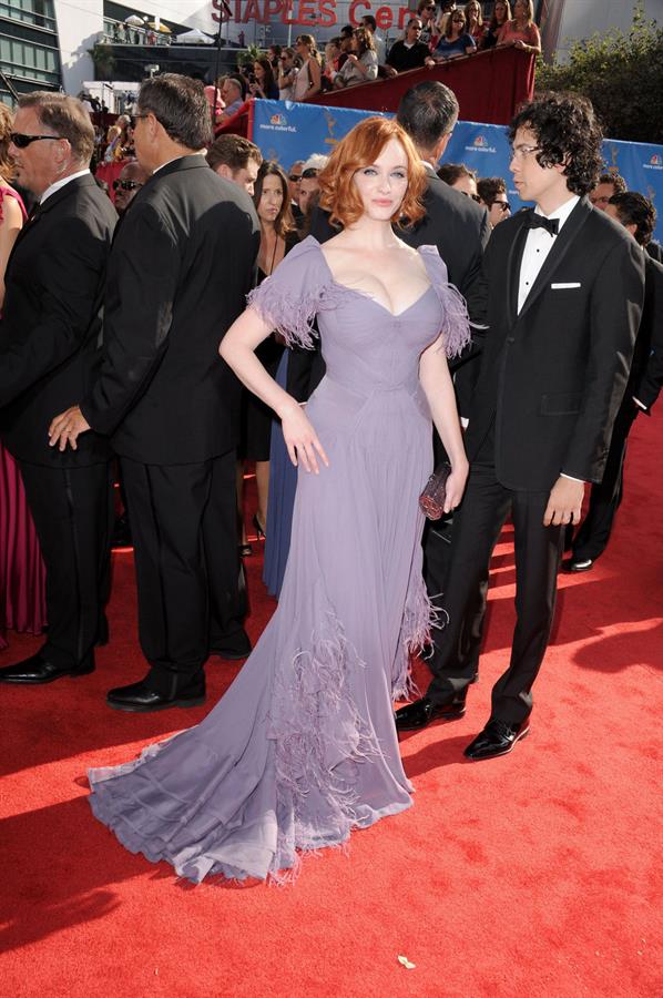 Christina Hendricks at the 62nd Annual Primetime Emmy Awards on August 29, 2010 