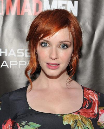 Christina Hendricks Mad Men Season 4 Finale screening at the 21 Club on October 17, 2010 