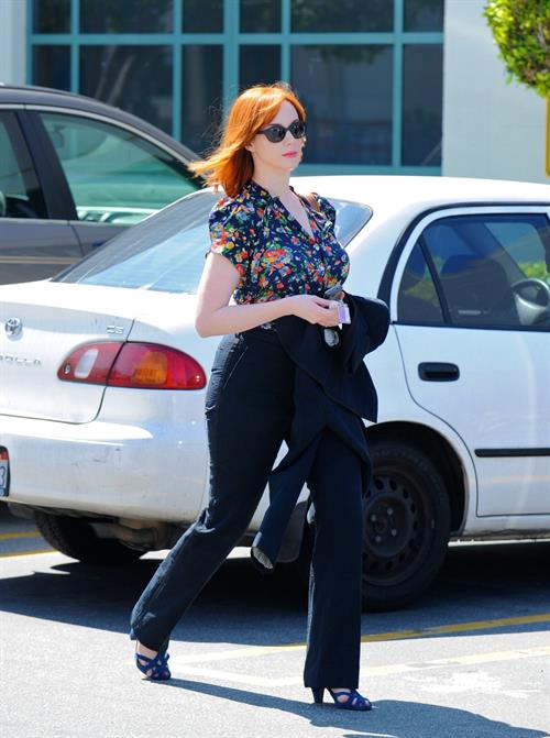 Christina Hendricks out running errands in Culver City on June 21, 2011 