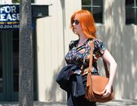 Christina Hendricks out running errands in Culver City on June 21, 2011 