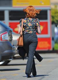 Christina Hendricks out running errands in Culver City on June 21, 2011 