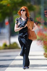 Christina Hendricks out running errands in Culver City on June 21, 2011 