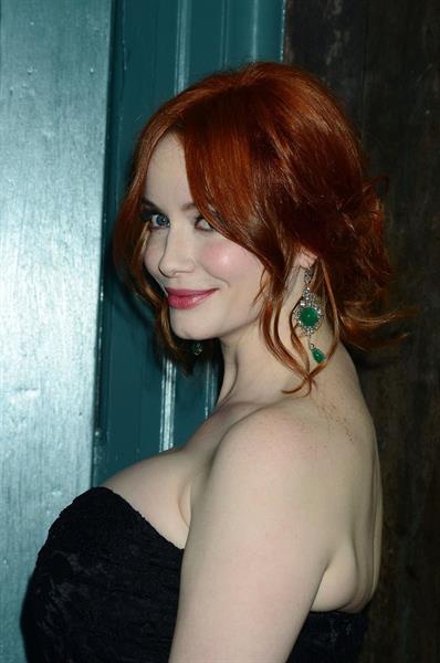 Christina Hendricks Johnnie Walker Father's Day gifting event in New York City on June 9, 2011