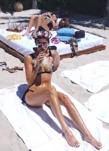 Shanina Shaik in a bikini