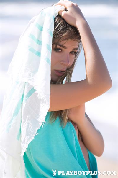 Playboy Cybergirl Lilii Nude on the beach for Playboy Plus!