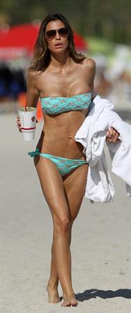 Claudia Galanti bikini candids in Miami Beach 12/6/12 