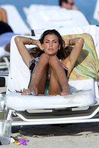 Claudia Galanti bikini candids in Miami Beach 12/6/12 