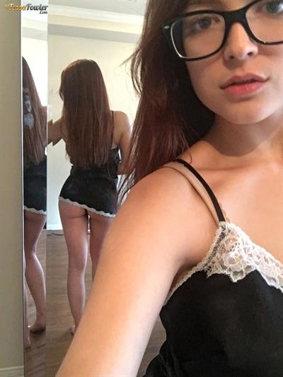 Tessa Fowler in lingerie - ass