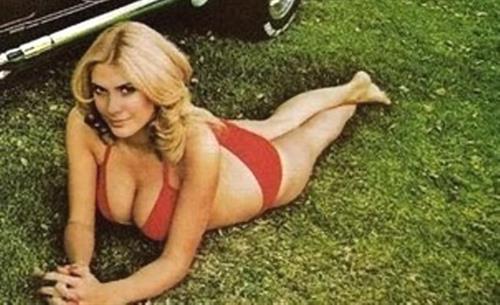 Colleen Camp in a bikini