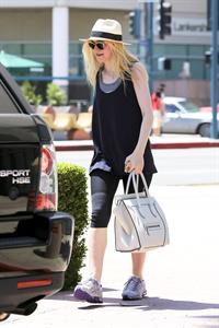 Dakota Fanning - makes time for the gym in Studio City August 9, 2012