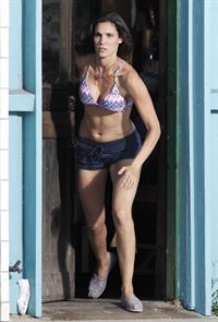 Daniela Ruah - on the set of NCIS Los Angeles in Venice Beach Sept 18, 2012