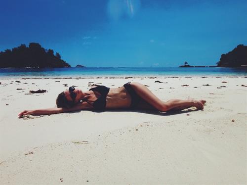 Alena Filinkova in a bikini