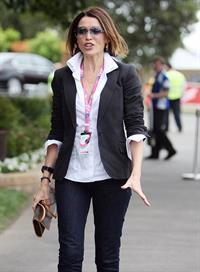 Dannii Minogue at the 2011 Grand Prix in Australia on March 27, 2011
