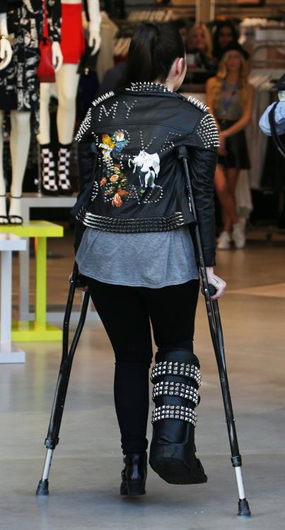 Demi Lovato Topshop Topman LA Grand Opening at The Grove in LA 2/14/13 