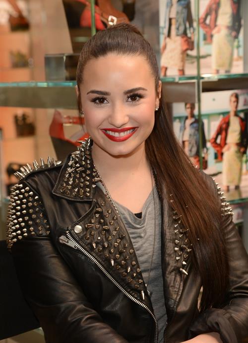 Demi Lovato Topshop Topman LA Grand Opening at The Grove in LA 2/14/13 