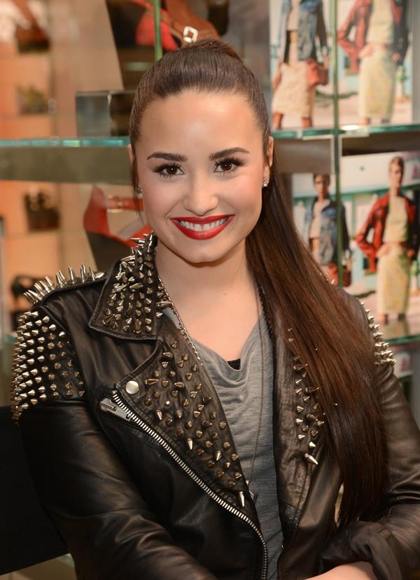 Demi Lovato Topshop Topman LA Grand Opening at The Grove in LA 2/14/13 