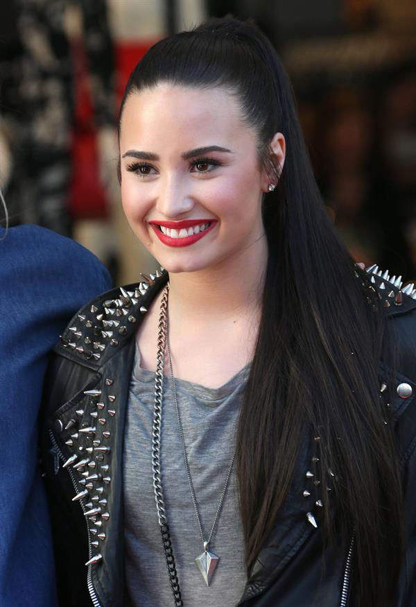 Demi Lovato Topshop Topman LA Grand Opening at The Grove in LA 2/14/13 