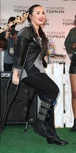 Demi Lovato Topshop Topman LA Grand Opening at The Grove in LA 2/14/13 