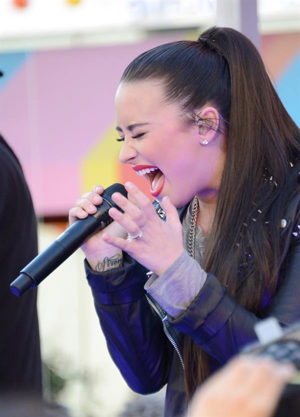 Demi Lovato Topshop Topman LA Grand Opening at The Grove in LA 2/14/13 