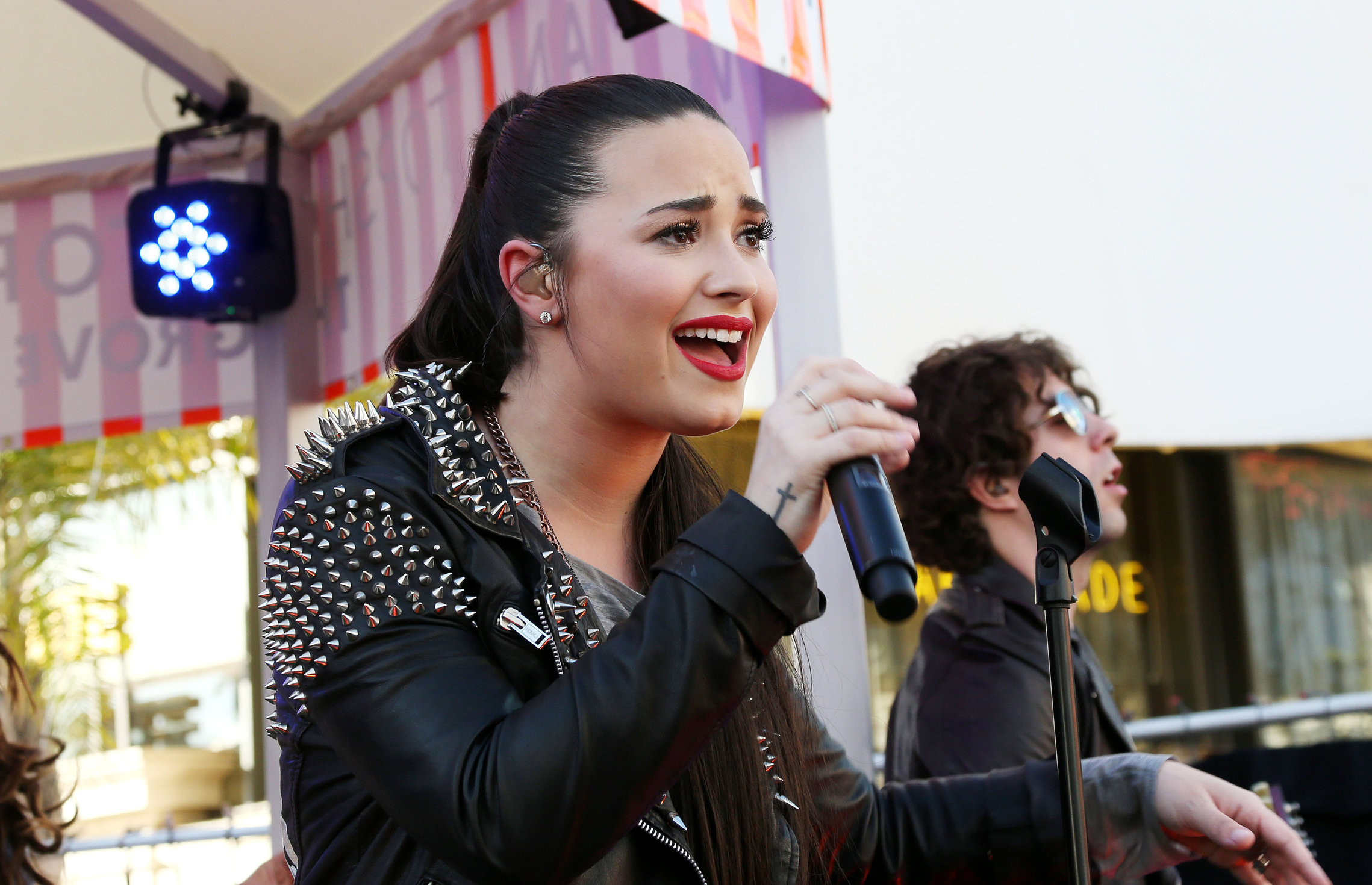 Demi Lovato Topshop Topman LA Grand Opening at The Grove in LA 2/14/13 