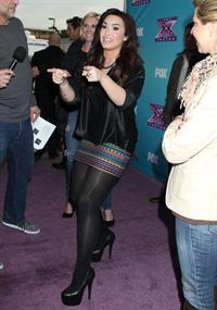 Demi Lovato The X Factor season finale news conference in LA 12/17/12 