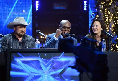 Demi Lovato The X Factor season finale news conference in LA 12/17/12 