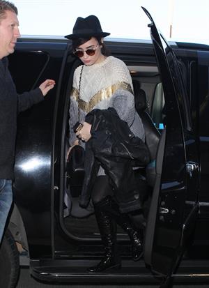Demi Lovato at LA airport 12/7/12 