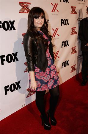 Demi Lovato Factor viewing party in West Hollywood 12/6/12 