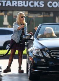Demi Lovato getting gas in Beverly Hills 10/7/12 