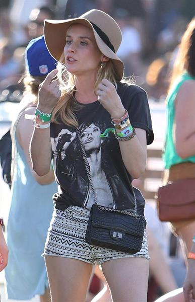 Diane Kruger attends the H&M Loves Music Coachella 2013 kick-off Event at Merv Griffin Estate in La Quinta in April 