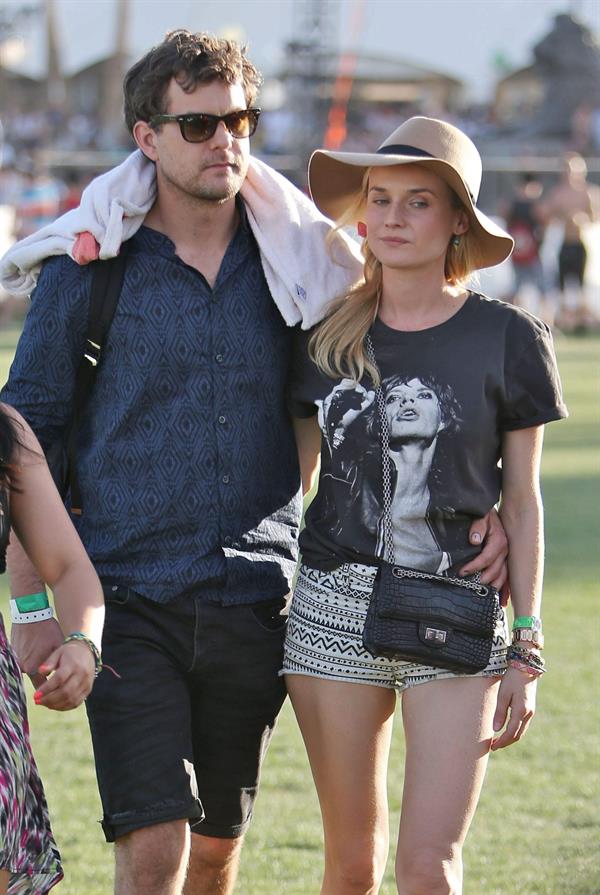 Diane Kruger attends the H&M Loves Music Coachella 2013 kick-off Event at Merv Griffin Estate in La Quinta in April 