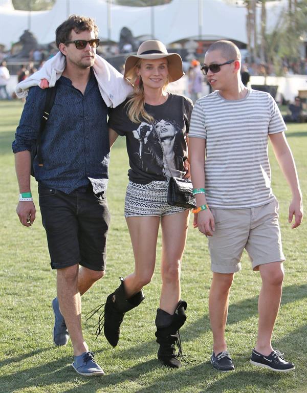 Diane Kruger attends the H&M Loves Music Coachella 2013 kick-off Event at Merv Griffin Estate in La Quinta in April 
