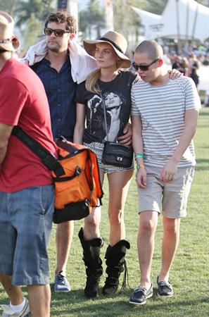 Diane Kruger attends the H&M Loves Music Coachella 2013 kick-off Event at Merv Griffin Estate in La Quinta in April 