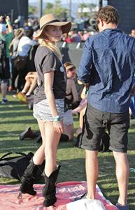 Diane Kruger attends the H&M Loves Music Coachella 2013 kick-off Event at Merv Griffin Estate in La Quinta in April 