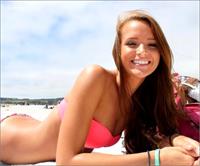 Helen Owen in a bikini